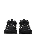 Versace Damens Turnschuhe aus schwarzem Stoff