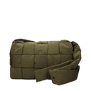 Bottega Veneta Men's Cassette Crossbody Bag Green/Mud Fabric