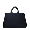 Prada Men's Handbags Fabric Blue/Baltic