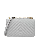 Pinko Love One Borsa A Tracolla Donna's Pelle Grigio/Grigio Perla