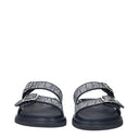 Christian Dior Slippers And Clogs Aqua Men's Fabric Gray/Blue Aviation