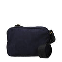 Versace Men's Crossbody Bags Fabric Blue/Navy Blue