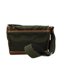 Prada Men's Crossbody Bag Green/Cocoa Fabric