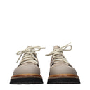 Eleventy Derby Men's Suede Beige/Mud
