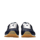 Armani Jeans Herrens Turnschuhe Leder Blau