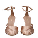 Salvatore Ferragamo Ermelia Women's Sandals Satin Pink/Flesh Pink