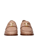 Tod's Women's Pink Leather Loafers