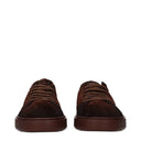 Santoni Men's Suede Brown Sneakers