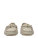 Prada Women's Suede Gray/Pumice Loafers