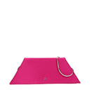 Amina Muaddi Pochette Women's Satin Fuchsia/Raspberry