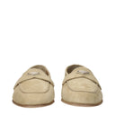 Prada Women's Suede Moccasins Beige/Ecru