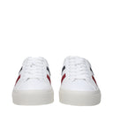 Moncler Sneakers Monaco 2 Uomo's Pelle Bianca/Blu Scuro