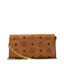 Mcm Women's Brown/Cognac Fabric Pochette