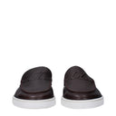 Louboutin slip op varsiboat heren lederen bruin/espresso