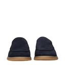 Eleven Men's Moccasins Suede Blue/Navy Blue