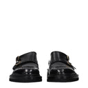 Santoni Men's Black Leather Derby