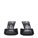 L'Attico Adele Donna's Sandali In Raso Nero