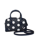 Michael Kors Thompson Handbag Women Fabric Blue/Navy Blue