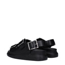 Alexander Mc Queen Alabama Men's Leather Black Loafers And Clogs