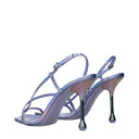 Jimmy Choo Etana Sandals Women Purple Leather/Tanzanite