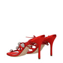 Manolo Blahnik Women's Satin Sandals Red/Bright Red