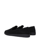 Prada Hombres Slip On Ante Negro