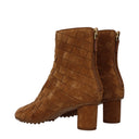 Bottega Veneta Women's Atomic Ankle Boots Suede Brown/Caramel