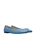 Jimmy Choo Leni Women's Ballerina Shoes Celeste Leather