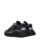 Versace Trigreca Damens Sneakers Schwarz/Dunkelgrauer Stoff