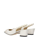 Jimmy Choo Hya Sandalen Damen Weiß/Latte Leder