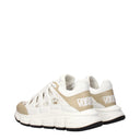 Versace Trigreca Sneakers Herren Stoff Weiß/Heller Sand