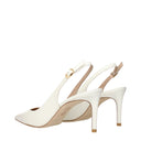 Stuart Weitzman Damens Sandalen Beige/Creme Leder