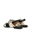 Ganni Damess Sandalen Polyurethaan Zwart/Beige