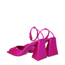 The Attico Piper Sandali Donna Satin Fucsia