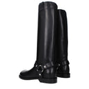 Loewe Women's Biker Field Boots Black Leather