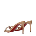 Louboutin Women's Sandals Pink/Blush Leather