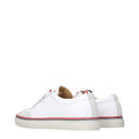Thom Browne Men's Sneakers White/Light Gray Leather