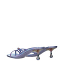 Jimmy Choo Etana Sandals Women Purple Leather/Tanzanite