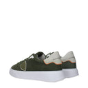Philippe Model Temple Men's Sneakers Suede Green/Military Green