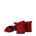 Versace Women's Red Leather Sandals