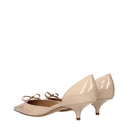 Salvatore Ferragamo Gyoia Women's Sandals Patent Leather Beige/Nude