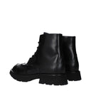 Alexander Mc Queen Hommes Bottes Cuir Noir