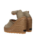 Stella Mc Cartney Women's Green Eco Suede Sneakers
