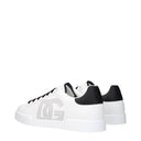 Dolce&Gabbana Portofino Men's Sneakers White/Black Leather