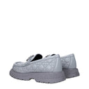 Christian Dior Buffalo Loafers Men's Gray Leather