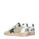 Golden Goose Sneakers Ball Star Men Fabric Beige/Green