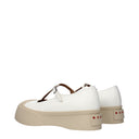 Marni Slip On Damskie Białe Skórzane