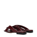 Bottega Veneta Slippers And Clogs Riva Women's Leather Red/Barolo