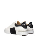 Philipp Plein Hommes Baskets Cuir Blanc