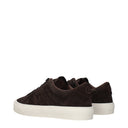 Moncler Monaco 2 Men's Suede Brown Sneakers
